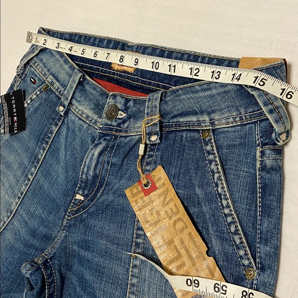 Tommy Hilfiger Denim Heritage ROBIN Dark Wash Flare New Jeans Size 28 x 32” - Picture 15 of 16